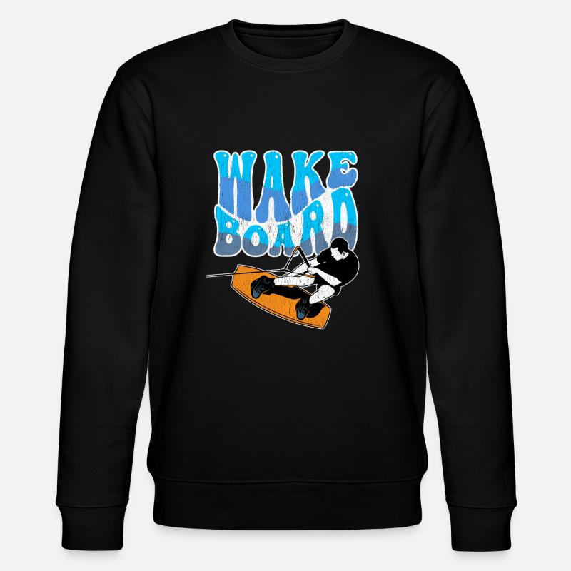 Wakeboarding Wakeboard - Sweat bio CHANGER Stanley/Stella Unisexe - noir