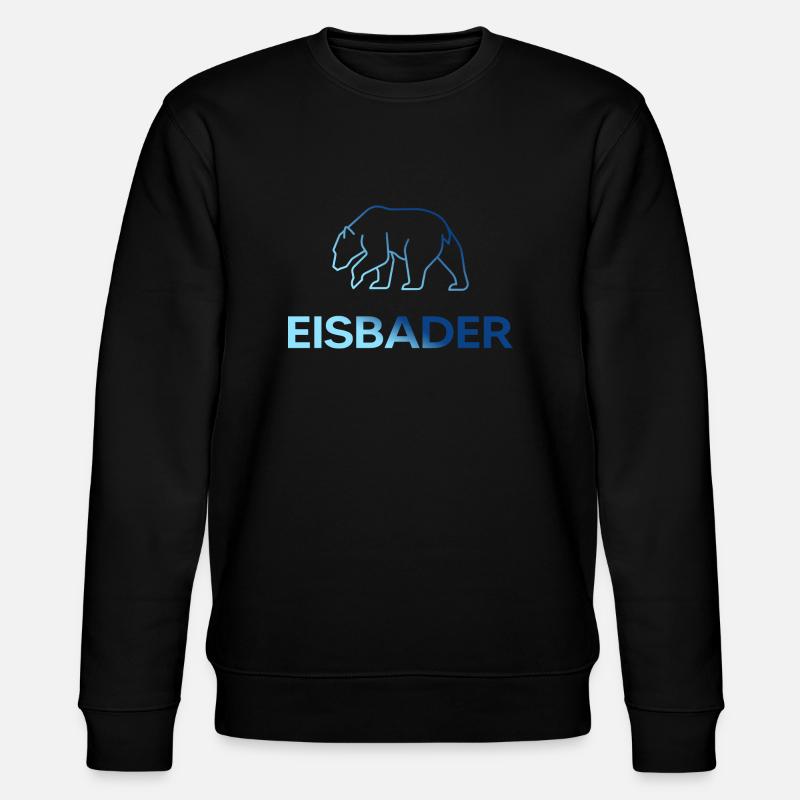 Eisbader Winterschwimmen arctic Eisschwimmer - Stanley/Stella Unisex Bio-Sweatshirt CHANGER  - Schwarz