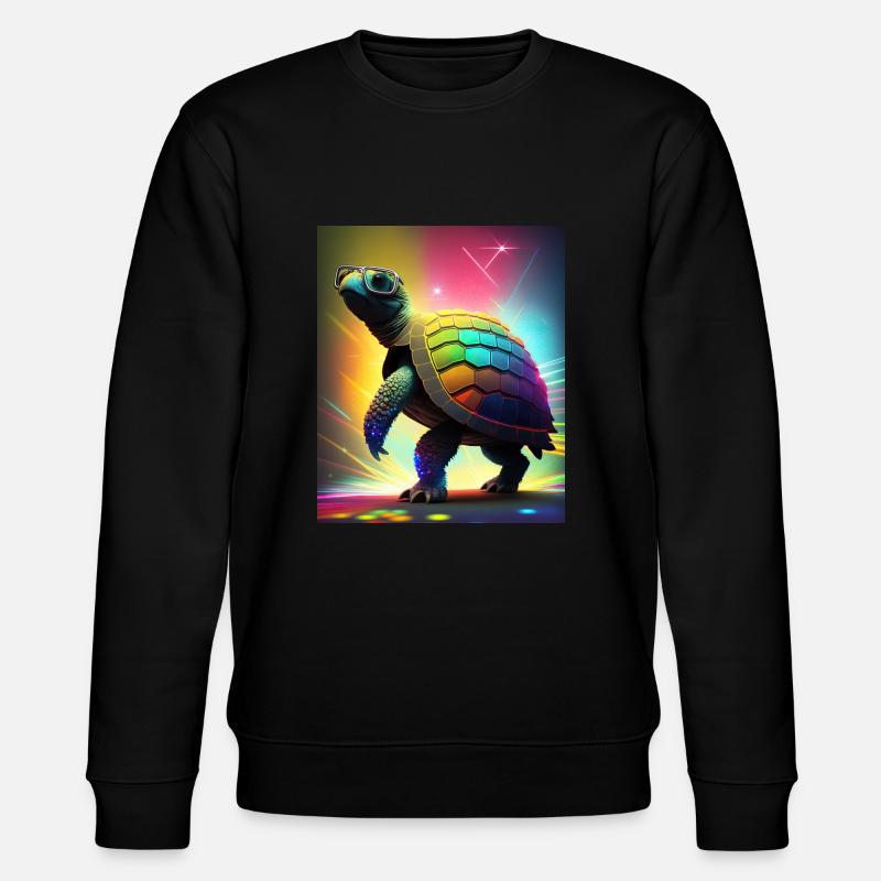 Turtle At The Disco - Stanley/Stella CHANGER Unisex Organic Sweatshirt - black