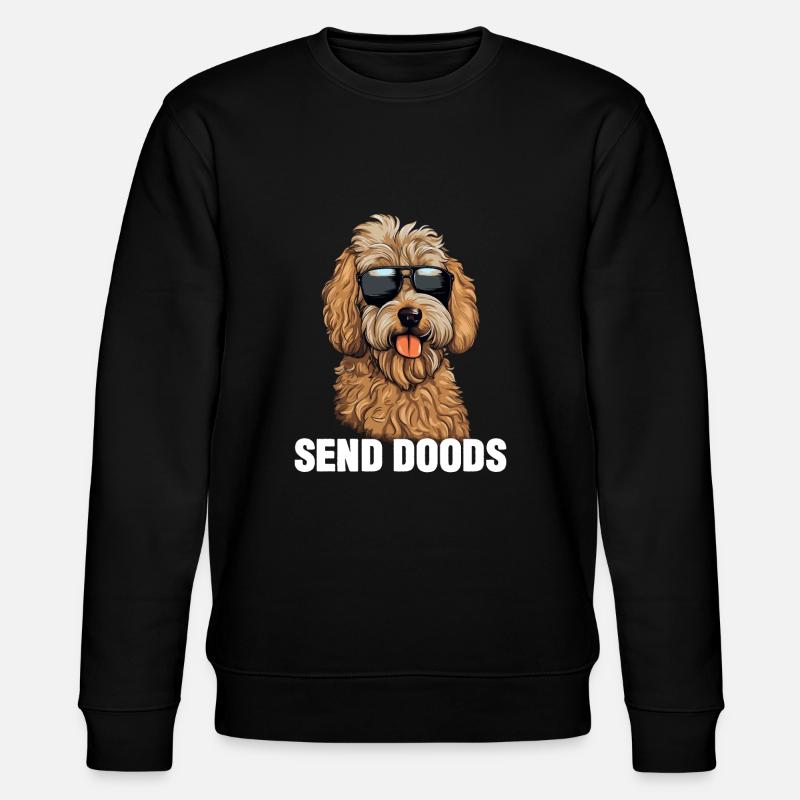 Goldendoodle Send Doods - Stanley/Stella CHANGER Unisex Organic Sweatshirt - black
