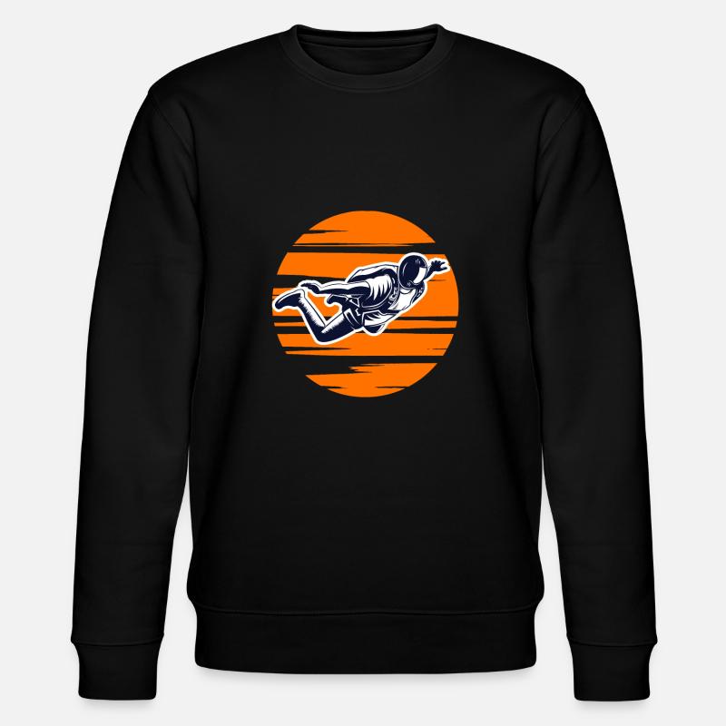 Skydiving Skydiver Sunset - Stanley/Stella CHANGER Unisex Organic Sweatshirt - black