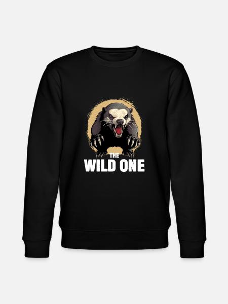 Honigdachs Der Wilde - Stanley/Stella Unisex Bio-Sweatshirt CHANGER - Schwarz