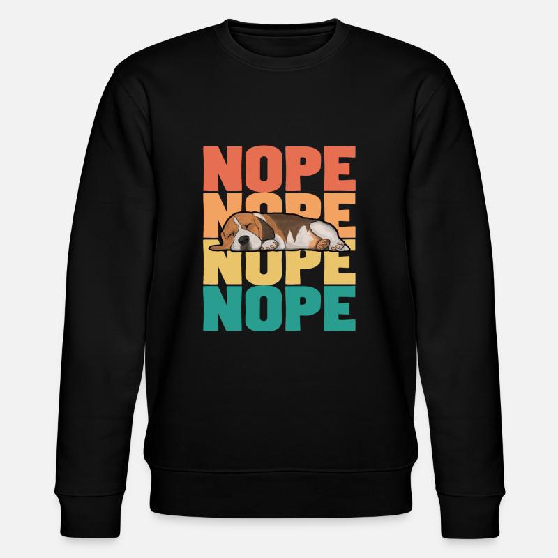 Beagle Dog Nope - Sweat bio CHANGER Stanley/Stella Unisexe - noir