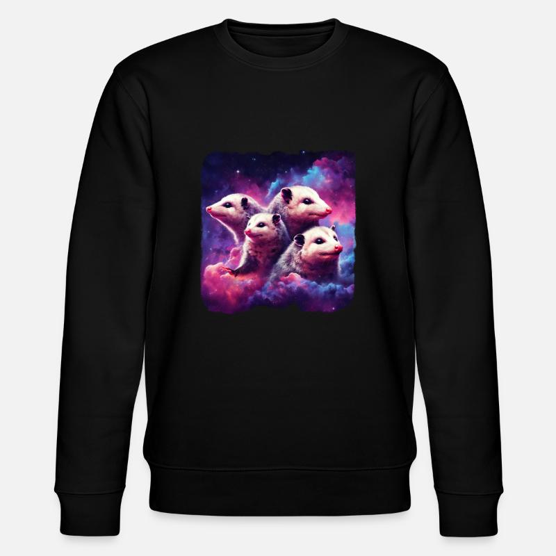 Space Possoms - Stanley/Stella CHANGER Unisex Organic Sweatshirt - black