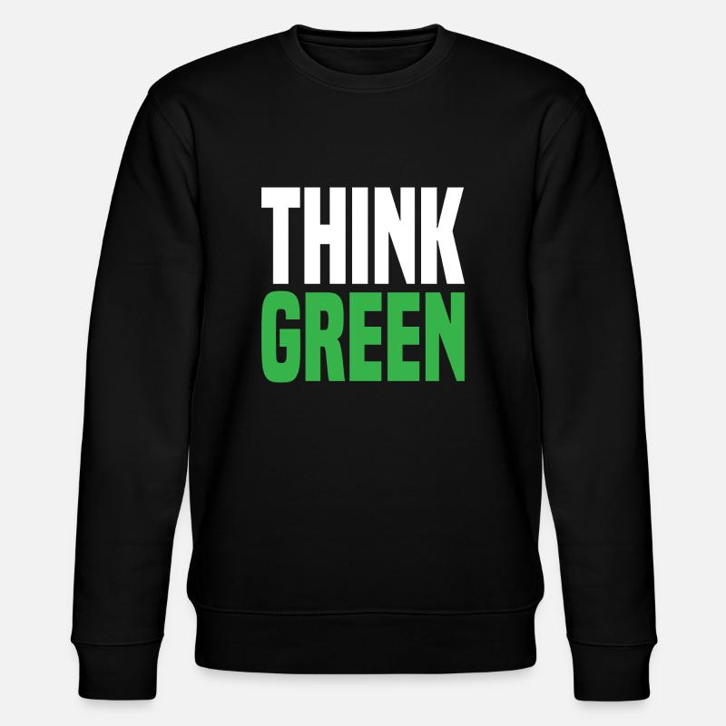 Think Green - Stanley/Stella Unisex Bio-Sweatshirt CHANGER  - Schwarz