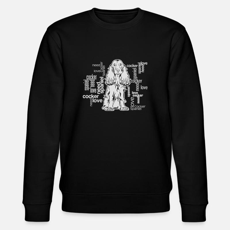 COCKER AMOUR - Sweat bio CHANGER Stanley/Stella Unisexe - noir