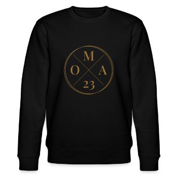 Oma 2023 - Stanley/Stella Unisex Bio-Sweatshirt CHANGER  - Schwarz - Vorne - Nik (191cm) & Marisol (170cm)