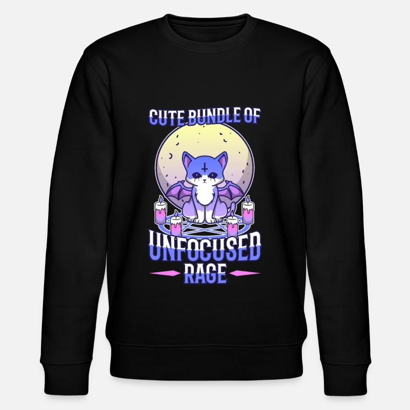 Cute Bundle Of Unfocused Rage - Stanley/Stella Unisex Bio-Sweatshirt CHANGER  - Schwarz