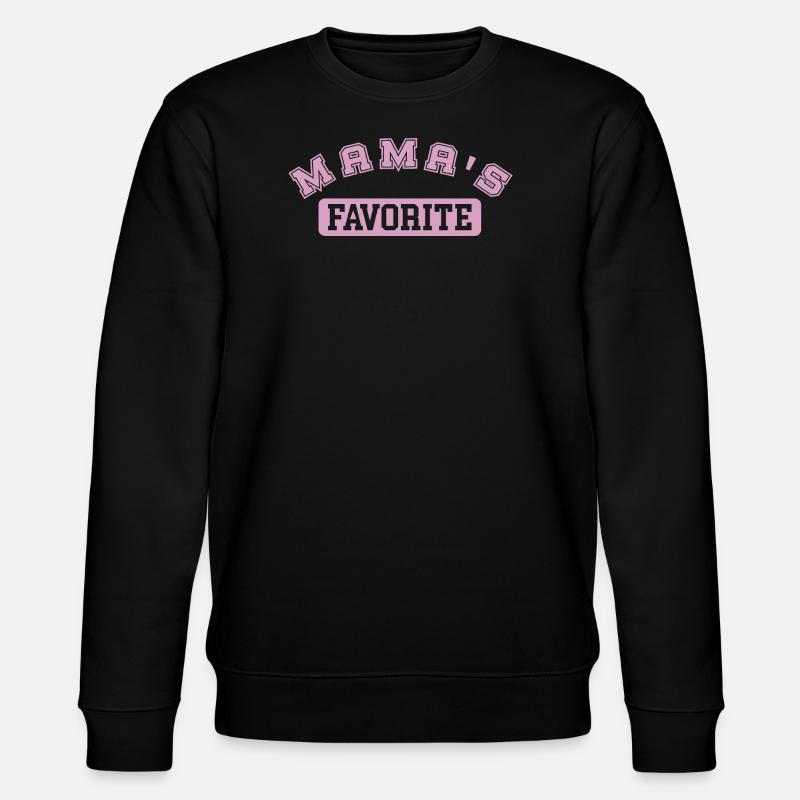 Mama's favorite rosa - Stanley/Stella Unisex Bio-Sweatshirt CHANGER  - Schwarz