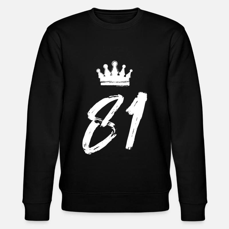 81 Couronne numérique - Sweat bio CHANGER Stanley/Stella Unisexe - noir
