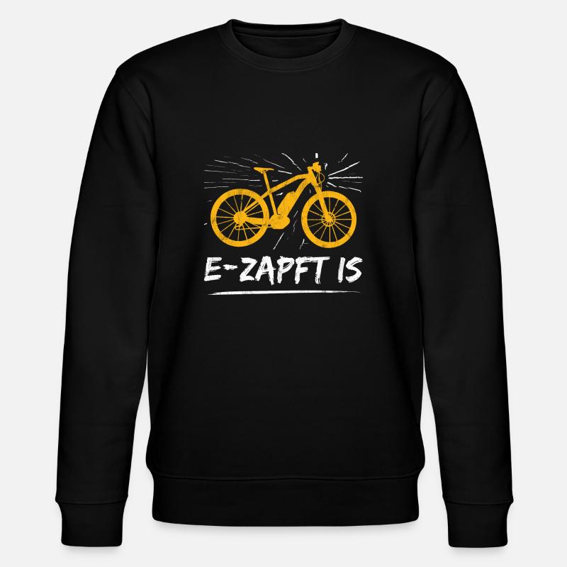 Ebike Fahrrad - Stanley/Stella Unisex Bio-Sweatshirt CHANGER  - Schwarz