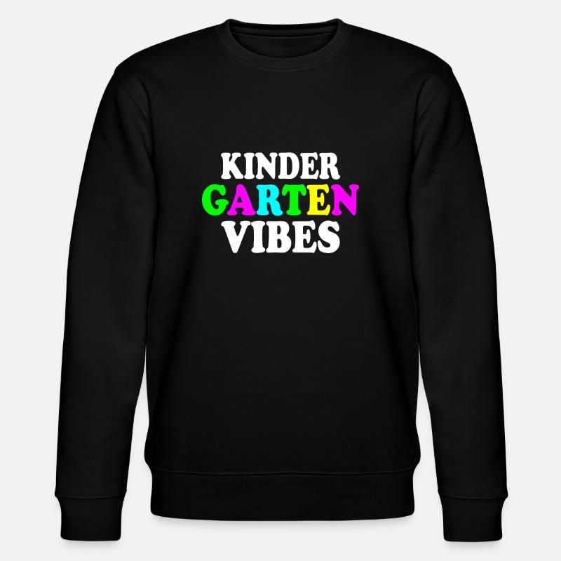 kindergarten vibes - Stanley/Stella Unisex Bio-Sweatshirt CHANGER  - Schwarz