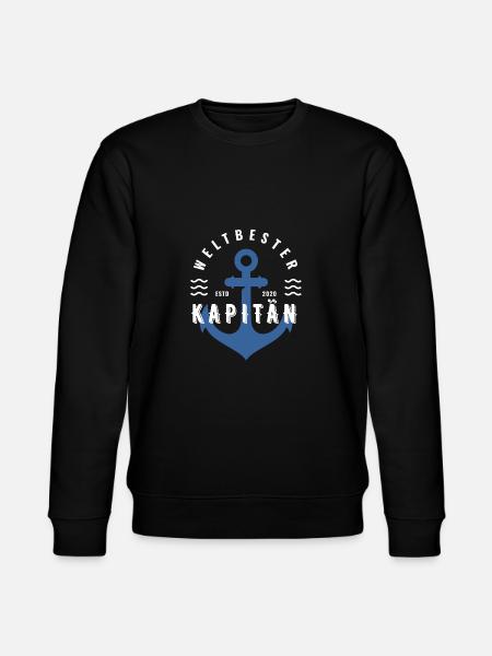 weltbester Kapitän - Stanley/Stella Unisex Bio-Sweatshirt CHANGER - Schwarz
