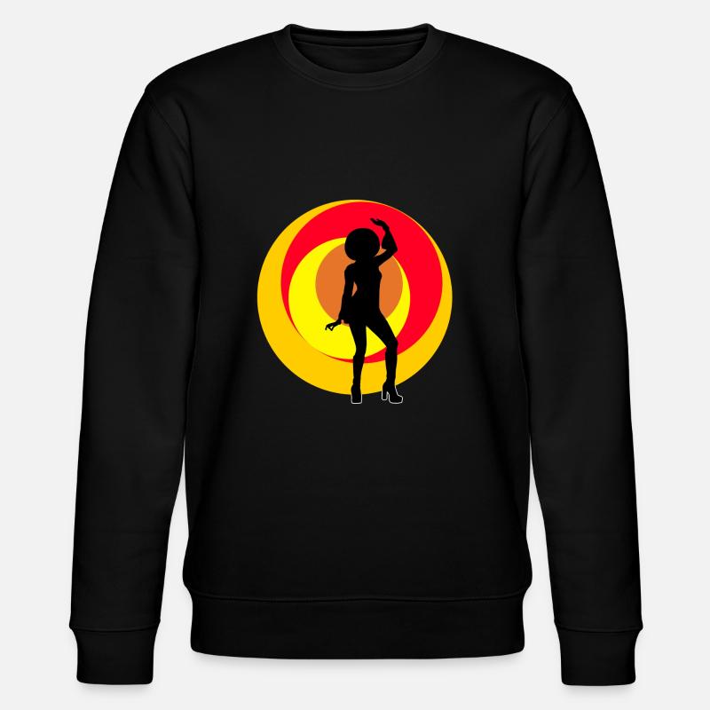 Disco Mädchen - Stanley/Stella Unisex Bio-Sweatshirt CHANGER  - Schwarz