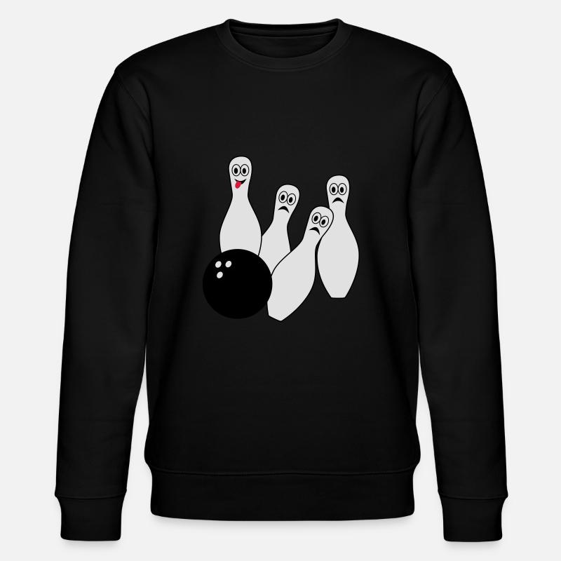 Bowling, Kegeln - Stanley/Stella Unisex Bio-Sweatshirt CHANGER  - Schwarz
