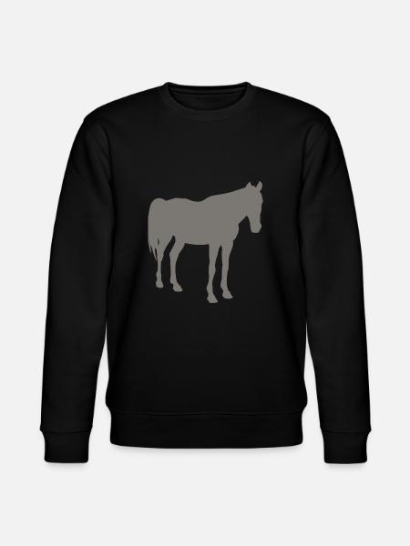 horse - Stanley/Stella CHANGER Unisex Organic Sweatshirt - black