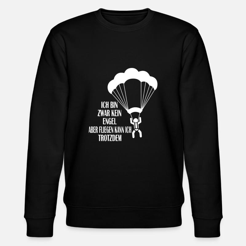 glider parachute drone - Stanley/Stella Unisex Bio-Sweatshirt CHANGER - Schwarz