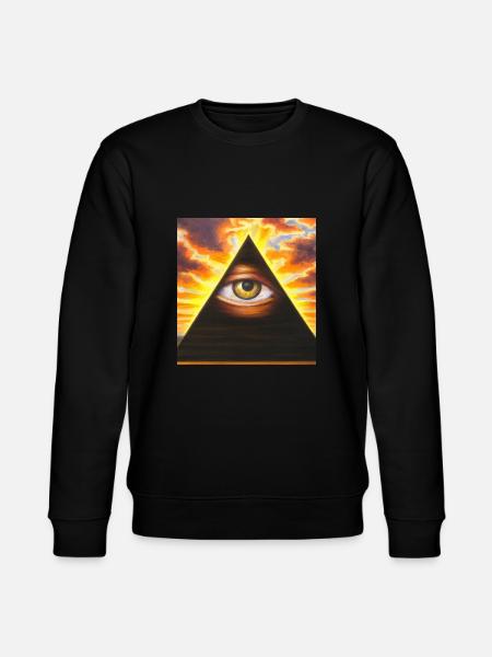 Illuminati Eye - Stanley/Stella CHANGER Unisex Organic Sweatshirt - black