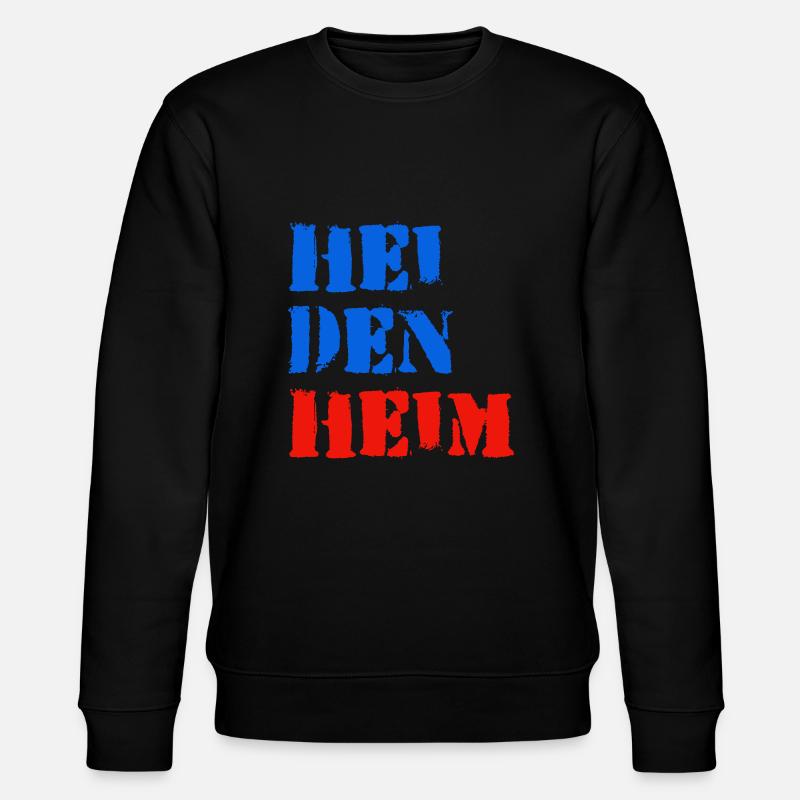 Heidenheim blau rot - Stanley/Stella Unisex Bio-Sweatshirt CHANGER  - Schwarz