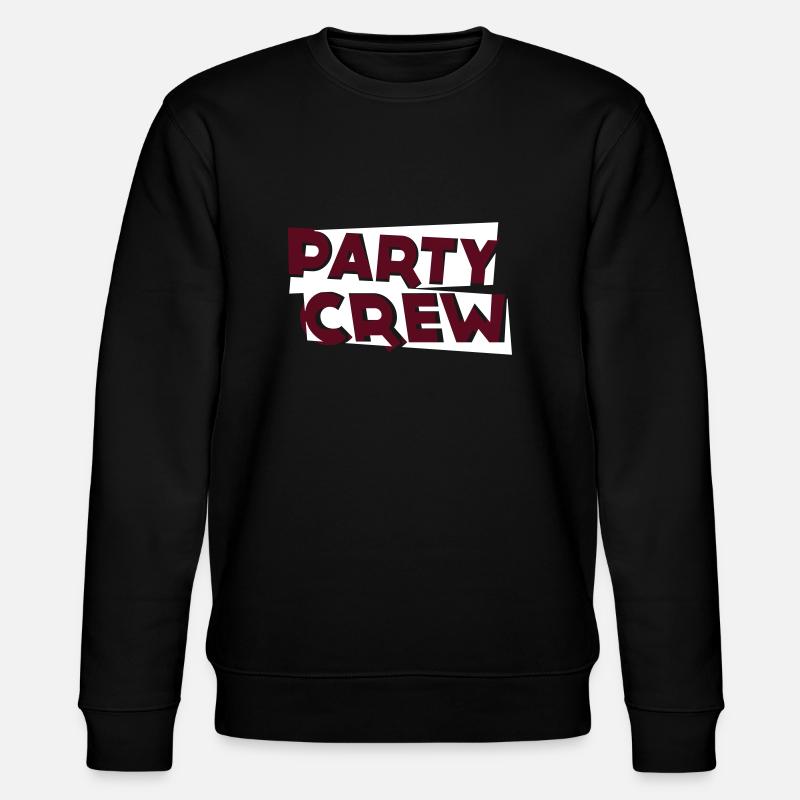 Party Crew - Stanley/Stella Unisex Bio-Sweatshirt CHANGER  - Schwarz