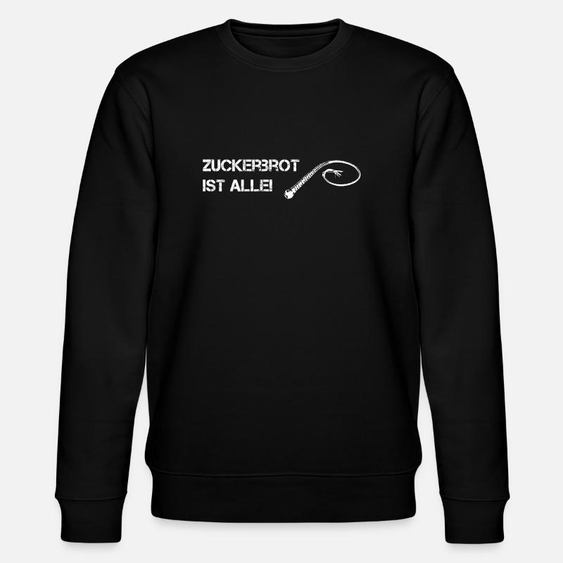 Zuckerbrot und Peitsche - Stanley/Stella Unisex Bio-Sweatshirt CHANGER  - Schwarz