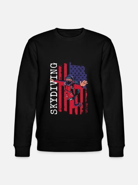 Paragliding Paragliding Hang Glider Jump - Stanley/Stella CHANGER Unisex Organic Sweatshirt - black