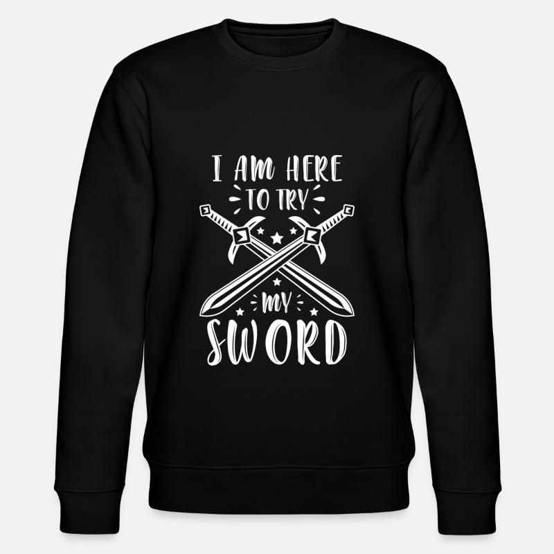 Schwert Samurai Geek Duell - Stanley/Stella Unisex Bio-Sweatshirt CHANGER  - Schwarz