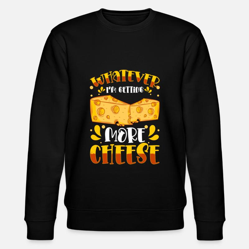 Käse Lebensmittel Fett - Stanley/Stella Unisex Bio-Sweatshirt CHANGER  - Schwarz
