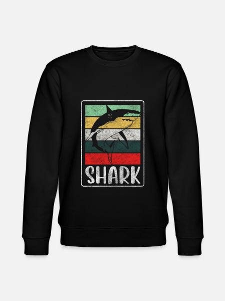 Sharks Underwater Angler Teeth - Stanley/Stella CHANGER Unisex Organic Sweatshirt - black
