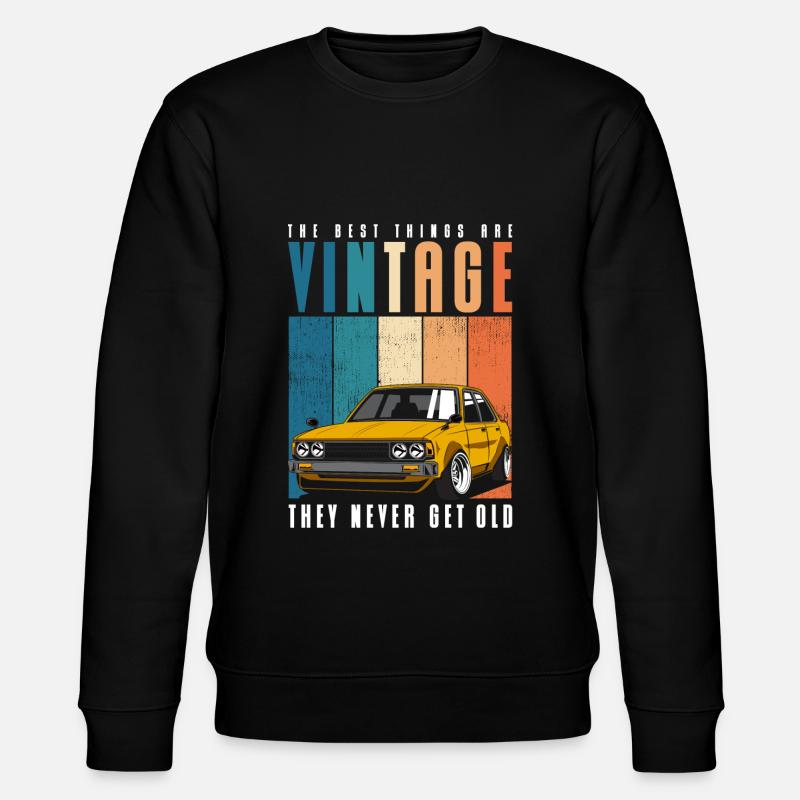 Oldtimer Autofahrer Alt - Stanley/Stella Unisex Bio-Sweatshirt CHANGER  - Schwarz