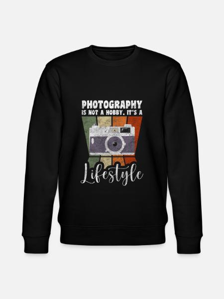 Photographer Image Digital Camera - Stanley/Stella CHANGER Unisex Organic Sweatshirt - black