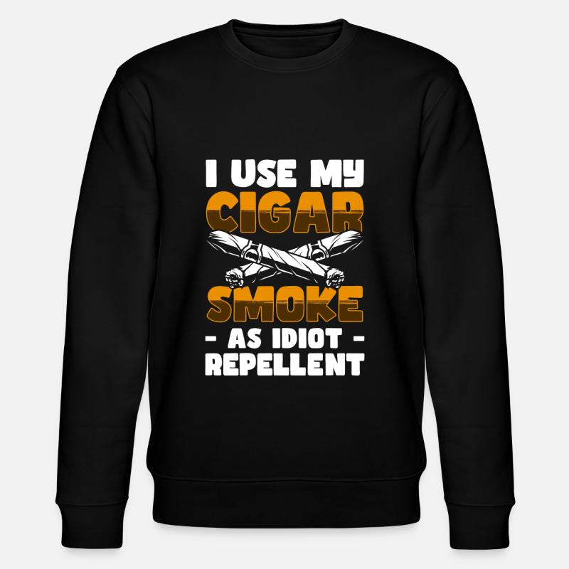Rauchen Kippe Cool - Stanley/Stella Unisex Bio-Sweatshirt CHANGER  - Schwarz