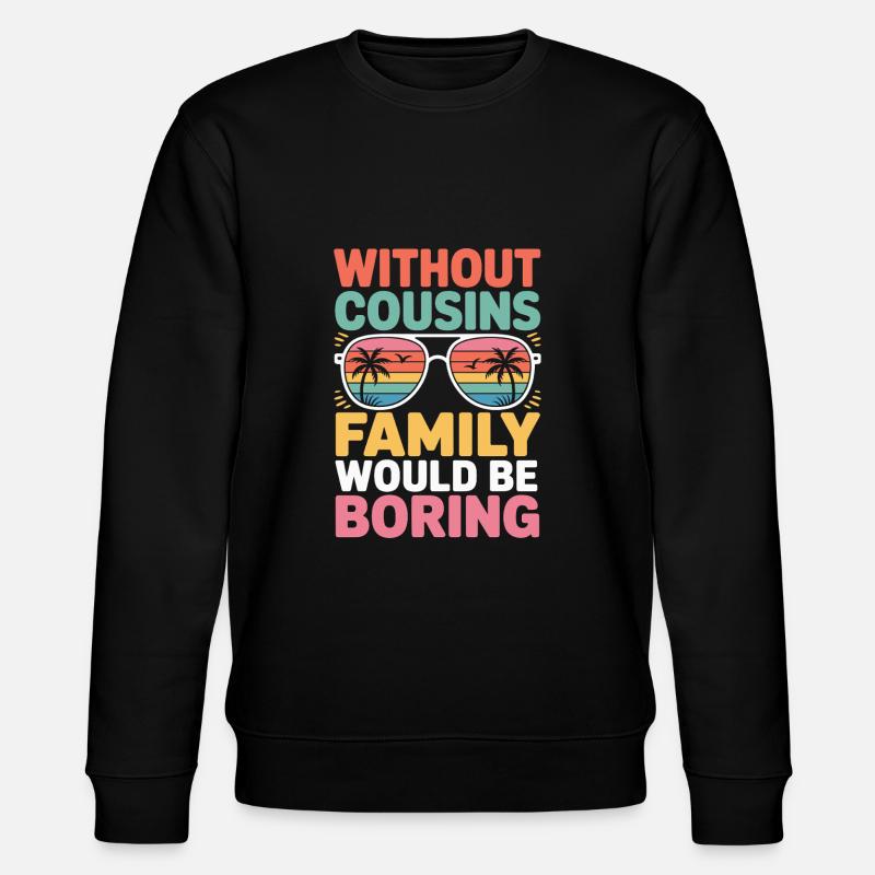 Cousin - Stanley/Stella Unisex Bio-Sweatshirt CHANGER  - Schwarz
