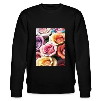 Floral 41 - Sweat bio CHANGER Stanley/Stella Unisexe - noir - Devant - Nik (191cm) & Marisol (170cm)
