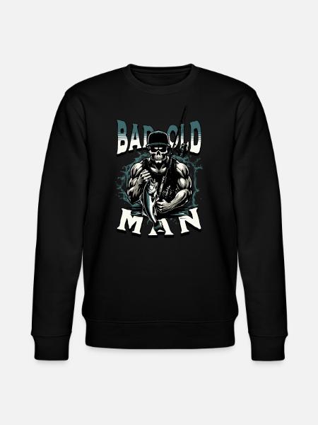 BAD OLD MAN Angler - Stanley/Stella CHANGER Unisex Organic Sweatshirt - black