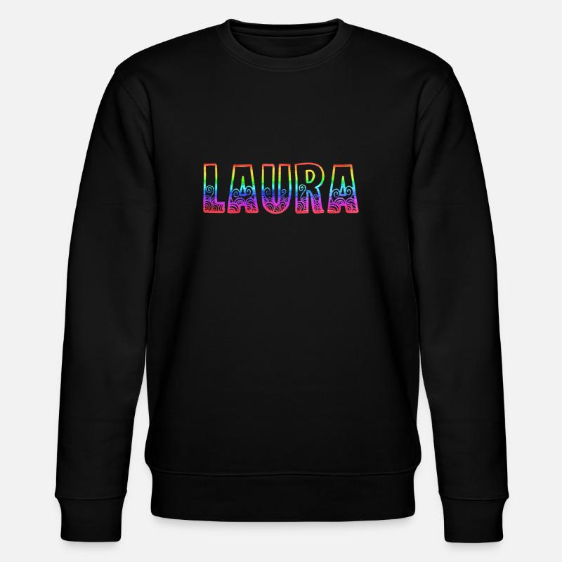 laura rs regenbogen - Stanley/Stella Unisex Bio-Sweatshirt CHANGER  - Schwarz
