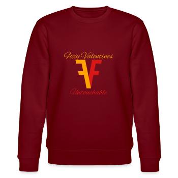 Foxy Valentines 2022 - Stanley/Stella CHANGER Unisex Organic Sweatshirt - burgundy - Front - Nik (191cm) & Marisol (170cm)