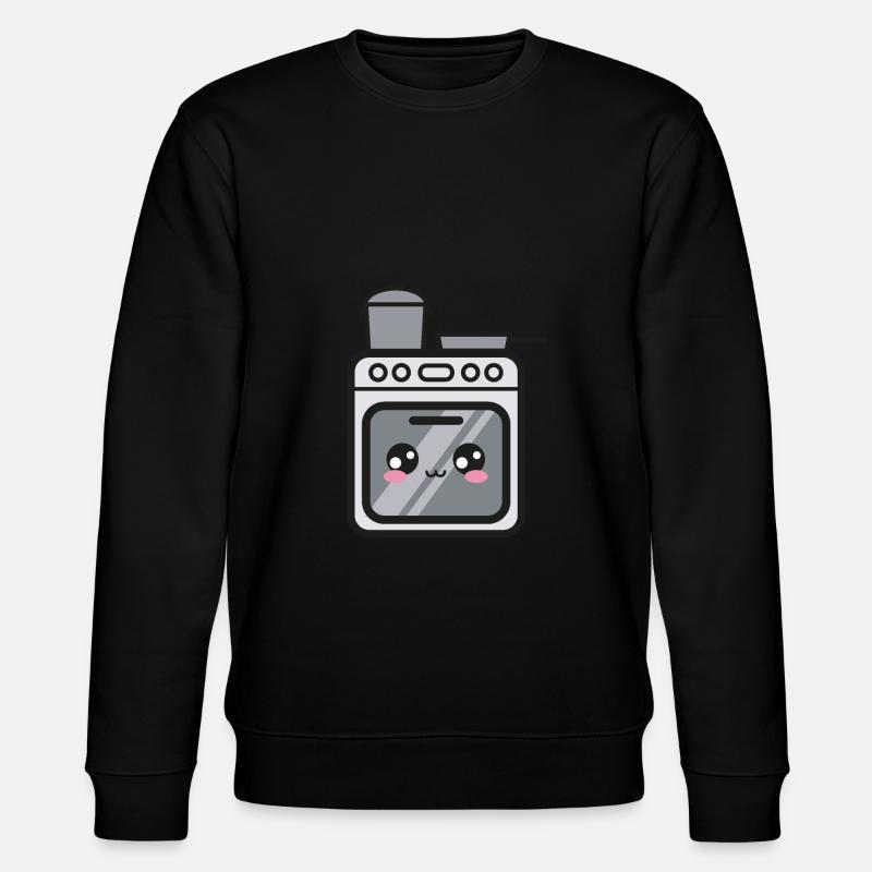 Herd Ofen Kawaii - Stanley/Stella Unisex Bio-Sweatshirt CHANGER  - Schwarz