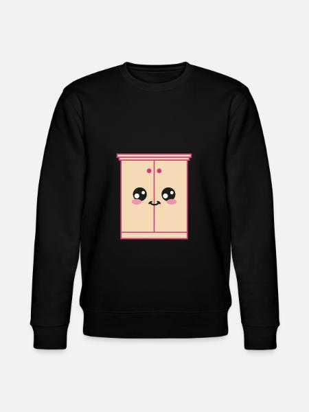 Schrank Kawaii Süß - Stanley/Stella Unisex Bio-Sweatshirt CHANGER - Schwarz