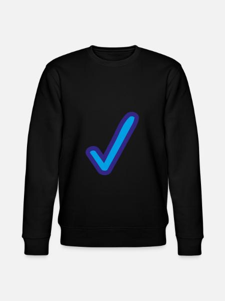 Blue check mark icon - Stanley/Stella CHANGER Unisex Organic Sweatshirt - black