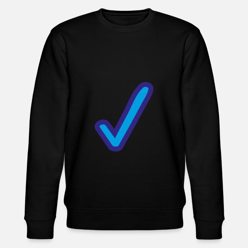 Blue check mark icon - Stanley/Stella CHANGER Unisex Organic Sweatshirt - black