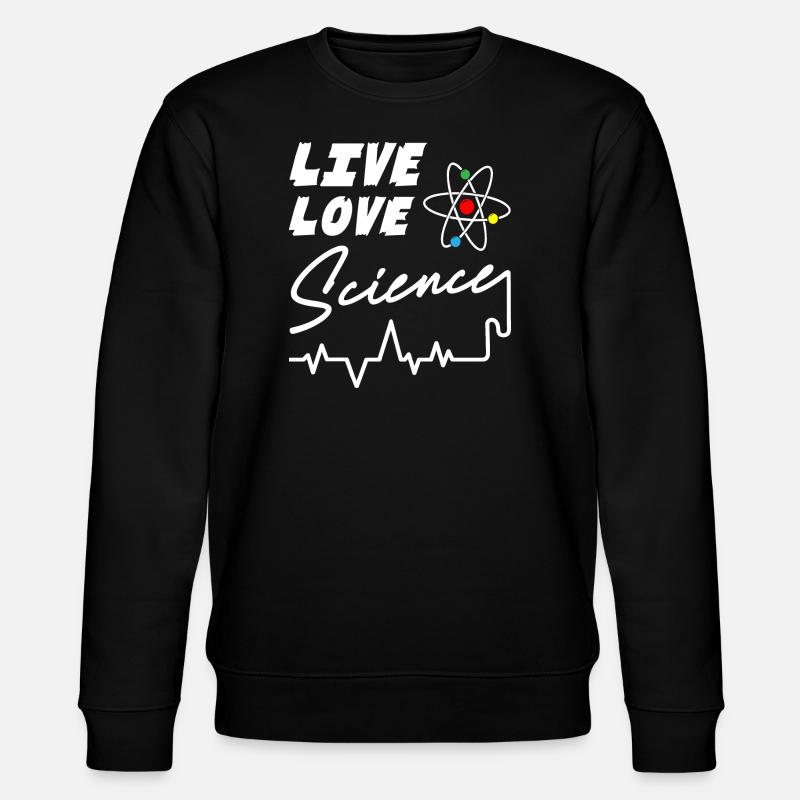 Live Love Science - Stanley/Stella Unisex Bio-Sweatshirt CHANGER  - Schwarz
