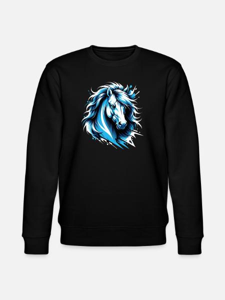 Dallas Pferd. Texas - Stanley/Stella Unisex Bio-Sweatshirt CHANGER  - Schwarz
