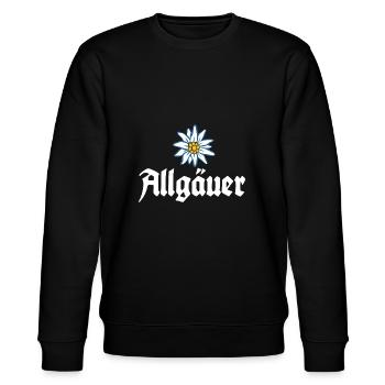 Allgäuer - Alpen Edelweiß aus dem Allgäu - Stanley/Stella Unisex Bio-Sweatshirt CHANGER  - Schwarz - Vorne - Nik (191cm) & Marisol (170cm)