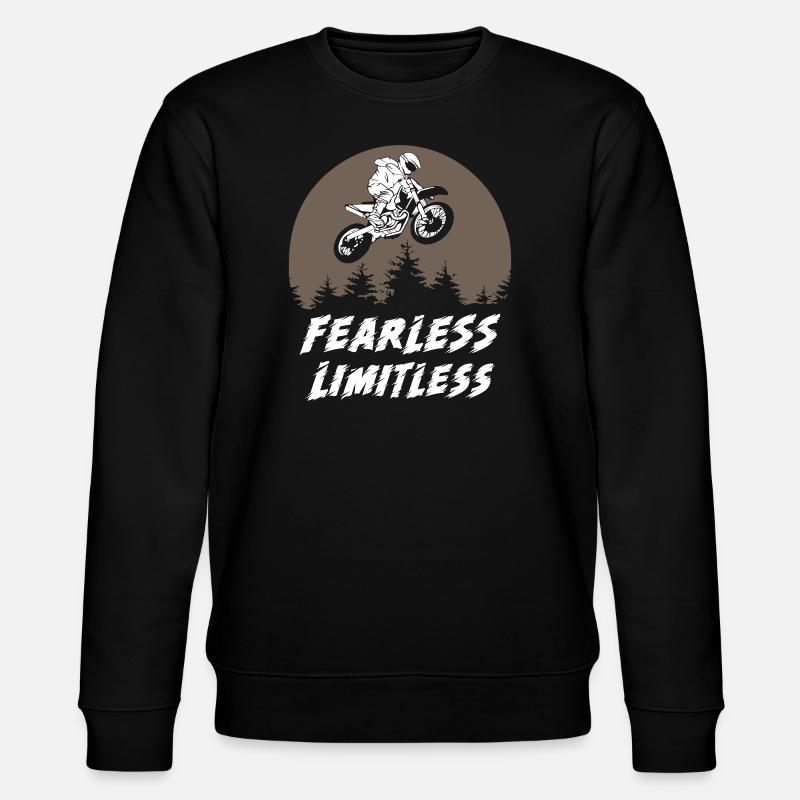 Fearless Limitless Motocross - Stanley/Stella Unisex Bio-Sweatshirt CHANGER  - Schwarz