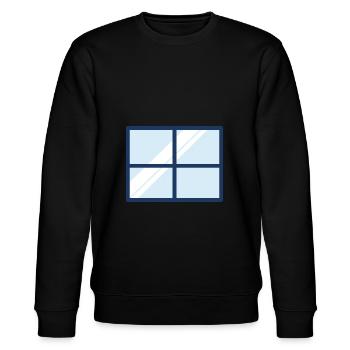 Fenster Haus Wohnung - Stanley/Stella Unisex Bio-Sweatshirt CHANGER  - Schwarz - Vorne - Nik (191cm) & Marisol (170cm)