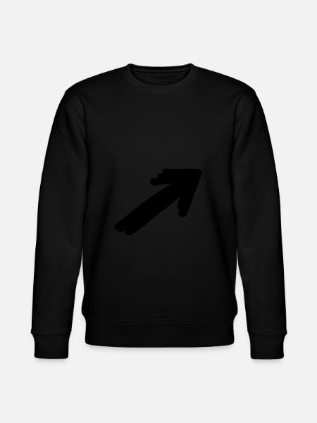 Pfeil Symbole Geschenkidee - Stanley/Stella Unisex Bio-Sweatshirt CHANGER - Schwarz