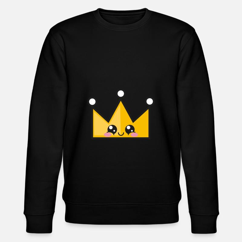 Doux couronne dessin - Sweat bio CHANGER Stanley/Stella Unisexe - noir