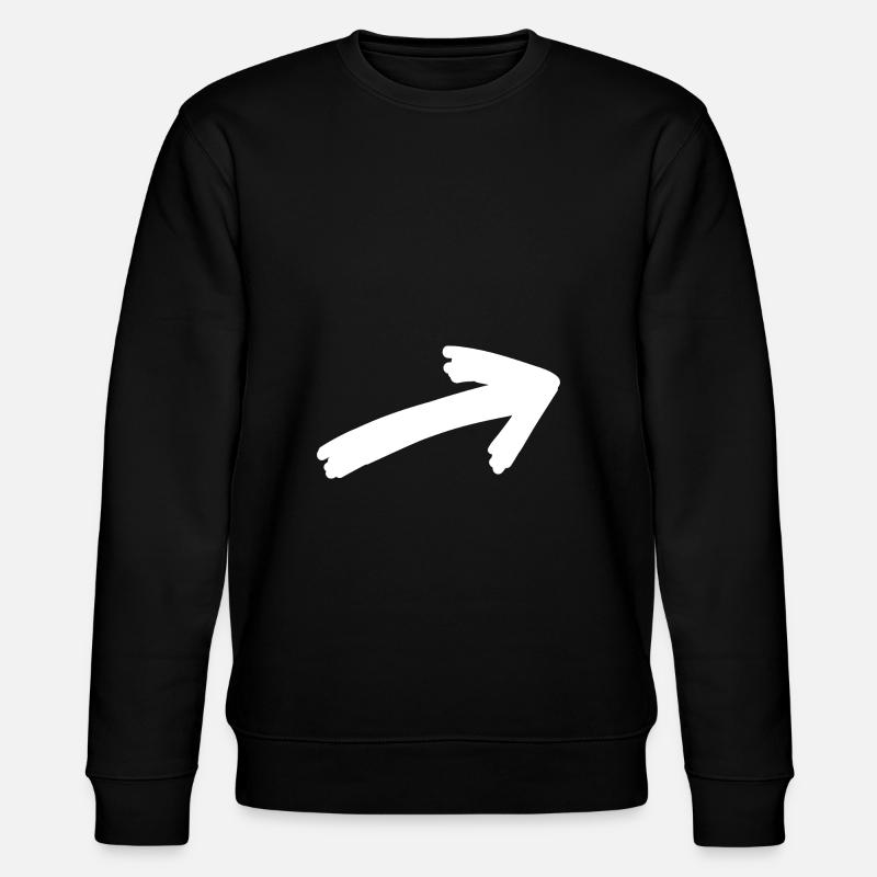 Flèche - Sweat bio CHANGER Stanley/Stella Unisexe - noir