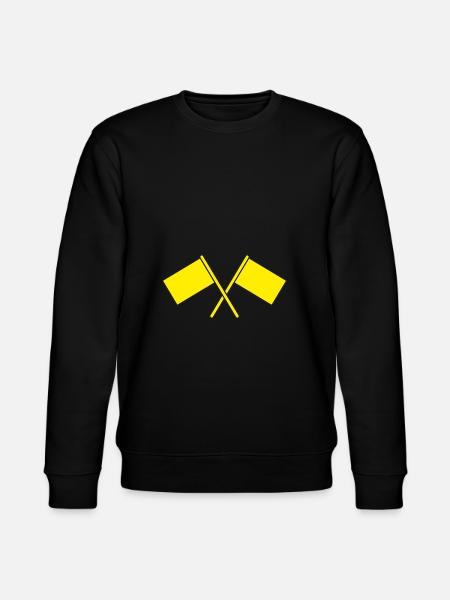 Yellow flags sign - Stanley/Stella CHANGER Unisex Organic Sweatshirt - black